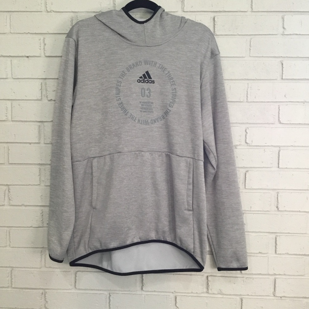 Adidas Charcoal Pullover Hoodie